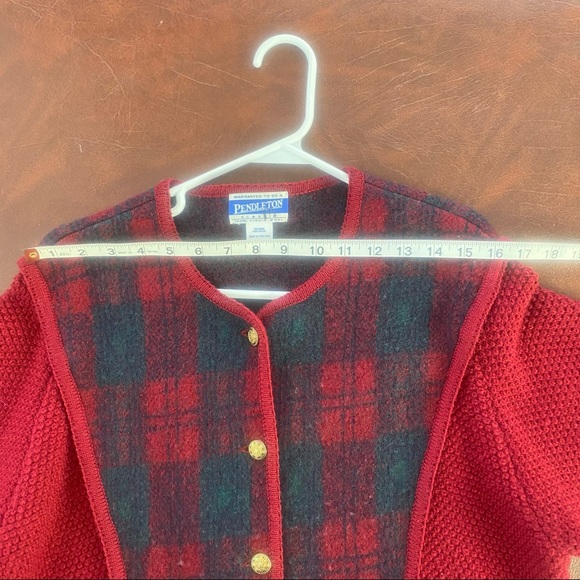 Pendleton 100% Virgin Wool Cardigan Sweater M - Picture 11 of 11